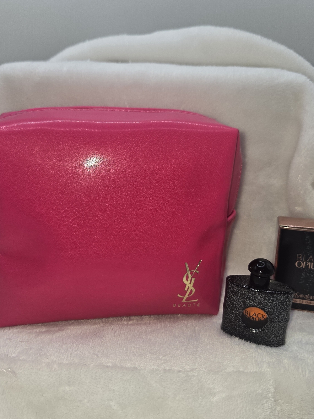 Yves Saint Laurent Pink Cosmetic Pouch